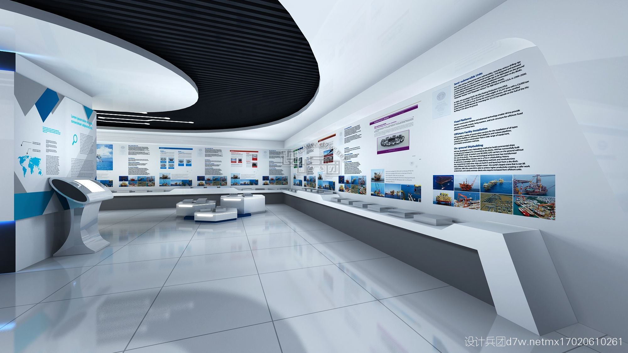 国家电网科技时尚展厅展馆3d效果图设计制作|三维|展览|SHEJILION - 原创作品 - 站酷 (ZCOOL)