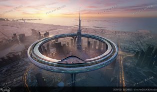 都市中心环（Downtown Circle）绕世界最高摩天楼一圈，迪拜又开脑洞了